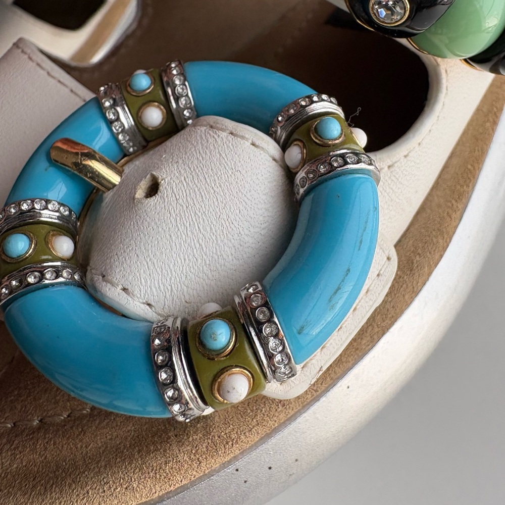 Marc Jacobs Emerson Jeweled Buckle Sandals Slides spring 2018 - Picture 16 of 16